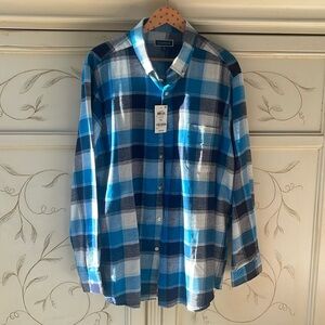 Men’s club room NWT flannel shirt XL